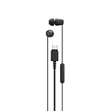 Sony IER-EX15C USB-C kabelgebundene In-Ear Kopfhörer mit Mikro – kompatibel mit Android, iOS, Tablet, Laptop & PC – verwicklungsfreies Kabel, kraftvolle Bässe – perfekt für Reisen & Alltag – Schwarz