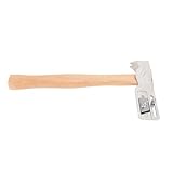Dachbeilhammer, Leichter Schindelhammer aus Kohlenstoffstahl mit Holzgriff für Dachreparaturen, Einfaches Nagelziehen und Schnelle Arbeitseffizienz