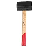 OSALADI Gummi hammer mit Holzgriff werkzeug fußbodenbelag tiles swor instaloo rot Stiletto-Hammer Sandpapier Auto Abzieher Größer Hammer für die Bodenverlegung Fliesenhammer Kautschukholz