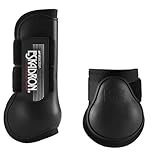 Eskadron Protection Boots Gamaschen + Streichkappen 4er Set VB/WB schwarz