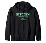 Bitcoin - Never Too Late. 21 Million Club. Rich Crypto Money Kapuzenjacke