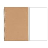 Notebooks - Kraft Range - Spulen Notebook A4 Notebook - Stationery Notebooks - Professioneller Notizblock - 100 Seiten Notizbuch Horizontale Linie/Prüfer/Blank/Punkt Matrix Journal, A5 Notebook, Wireb