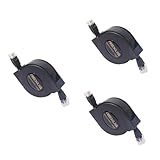 Gatuida 3 Stück 10 Einziehbares Ethernet-kabel Cat6-ethernet-kabel Router-kabel Cat6 Ethernet Kabel Einziehbares Netzwerkkabel Anzahl Digitale Leitung