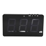 Dezibelmessgerät mit Alarm, an der Wand Montierter Geräuschtester 9,6-Zoll-LCD-Display für Heimfabrikbüro, Schallpegelmesser mit Alarm für Szenen Wie Fabriken, Wohnhäuser,