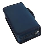 CIYODO CD Organizer Tasche mit Kapazität Tragbare CD Hülle aus Robustem Material Kompakte Aufbewahrungstasche für Auto Leicht und Platzsparend Dunkelblau