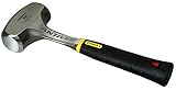 Stanley Fäustel Antivibe (vibrationsdämpfung, Stahlstiel, thermoplastischer Gummigriff, Kopflänge 100 mm) 1-56-001