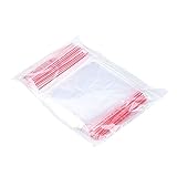 OFFICE PRODUCTS ZIP Beutel Druckverschluss 10 x 15 cm/ 100 Stück (100er Pack)/ Transparent Glasklar/Druckverschlussbeutel Zip Set/Zipper-Beutel/Polybeutel/aus fester LDPE-Folie Lebensmittelecht