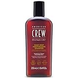 AMERICAN CREW – Daily Deep Moisture Shampoo, 250 ml, Pflegeshampoo für Männer, Haarprodukt ohne Silikone, Haarshampoo mit Citrus & Minze Duft, für gesund aussehendes Haar, vegan