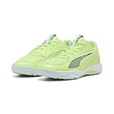 PUMA Accelerate Jr 4 Handballschuh für Kinder, Unisex, Fizzy Light Green Terrain, Weiß, 35 EU