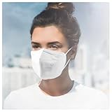 Einmal-Mundschutz MNS-FFP2 mit Elastikband und Nasenkontur, 10 Stück