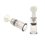 Nipple Sucker Nipple Pump Nippelsauger Brustwarzensauger mit Extra Saugkraft Brustwarzen Vergrößerung und Klitoris für Paare SM Spiele/Innendurchmesser 2cm / 1 Paar (2 Stück)
