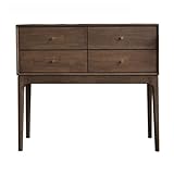 WANGHAI-666 Konsolentisch Konsolentisch mit 4 Schubladen, schmaler Sofatisch mit Holzakzent, Eingangstisch for Wohnzimmer, Flur, Foyer, Eingang, Schlafzimmer Eingangstisch(Klein)