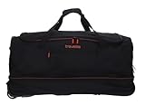 travelite Trolley Reisetasche mit Rollen mittelgroß, erweiterbar, BASICS, Weichgepäck Rolltasche mit Dehnfalte, 70 cm, 98 - 119 Liter