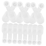 20 Stück Kleiderbügel Anti Rutsch Bezug Kleiderbügel Kleiderbügel Kleiderbügel Kleiderbügel Transparente Streifen Klare Hängende Greifer Kleiderständer Pads Transparente Cabilock
