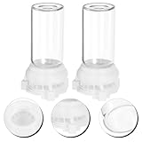 YARNOW Ameisenfutterspender 2 Stück 10 ml Kunststoff Transparent für Ameisennest Wasserversorgung und Einfache Handhabung ohne Nestöffnung