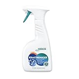 HAKA Kraftreiniger Spray, 500ml, Badreiniger, starke Kalk- und Schmutzlösekraft, für Bad und Dusche, umweltfreundlich, Orangenduft, vegan