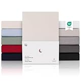 Blumtal® Premium Topper Spannbettlaken 180x200 cm Jersey - OEKO-TEX zertifiziertes Spannbettlaken Topper 180x200 Baumwolle - Spannbettlaken 180x200cm Topper/Bettlaken Topper 180x200 - Elfenbein