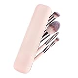 1 Stück Magnetverschluss Silikon Make-Up-Pinsel,20×5.5cm Silicone Makeup Brush Holder,Essentials Make Up Tasche Silikon für Lippenstift,Lidschattenpinsel,Augenbrauenstift,Mascara-Bürste,Zahnbürste