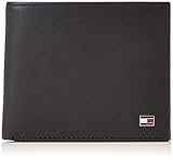 Tommy Hilfiger Herren Th Horizon Mini-Geldbörse Reisezubehör-Bi-Fold-Brieftasche, Schwarz, Einheitsgröße