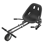 Hoverboard mit Sitz, Hoverboard Sitzbefestigung Verstellbarer Balancing Scooter Sitz, Sitzbefestigung für 6,5 Zoll 8,5 und 10 Zoll Balancierroller (Schwarz)