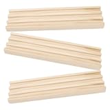 BRIGHTFUFU 3 Stück Teiliges Holz Domino Rack mit Rutschfesten Füßen Stabiler Tischständer für Mexican Train Domino Halter Multifunktionales Tray für Dominosteine und Karten Langlebig und