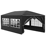 Gartenpavillon, Empfangszelt, Pavillon, Gartenpavillon 3 x 6 m, Anthrazit