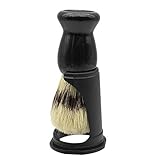 Aboiled Weich Schwein Borste Bart Pinsel Friseur Rasier Werkzeug MäNner Schnurr Bart Kamm Kit Rasier StäNder Halter Set