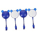 Alipis 4 Stück Fahrrad Rückspiegel Leichtgewicht Rückspiegel für Lenker Installieren Vielseitig Einsetzbar Geeignet für Kinderroller und Laufräder Dekoratives und Praktisches Zubehör