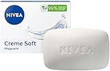 NIVEA Creme Soft Pflegeseife, pflegende und feuchtigkeitsspendende Handseife mit Mandel-Öl, feste Seife für eine schonende Reinigung und sanfte Pflege (100 g)