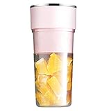 Persönlicher Entsafter, Wiederaufladbarer elektrischer Proteinshake-Mixer, Leistungsstarke Frucht-Veggie-Saftmaschine mit Reinigungsbürste und zwei zusätzlichen Klingen für Generic