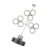 Supvox Perpetuum Mobile Schreibtischspielzeug aus Metall DREI Stück Ewiges Bewegungsspiel Stilvolle Büro und Heimdekoration im Weltraum Stil