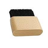 Ipetboom 1Stk Reinigungsbürste Haarschwamm Kopfhautpeeling Nackenbürste Bürste für lockiges Haar Halsbürste holzpinsel barber brush Staubwedel friseur haarschnittbürste hölzern Khaki