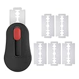 BäCkermesser Brot Backen ZubehöR Brotklinge Teigritzmesser Mit Einem Geraden Teigmesser Magnetisch Brotteigschneider Rasierklingen Edelstahl Teigschneidemesser Scoring Tool