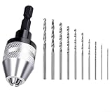 Yuanpgky Bohrfutter, 0,3–3,6 mm, Umwandlungswerkzeug mit 1/4-Zoll-Sechskantschaft, Schraubendreher-Adapter für elektrische Bohrschrauber – schlüsselloses Design für schnellen Bitwechsel und Sicherheit