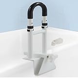 Badewannen Einstiegshilfe für Senioren,Verstellbar Badewanneneinstiegshilfe,Breite Haltegriff Badewanne Senioren, Einstiegshilfe Dusche Bis 136 KG Belastbare Befestigung Ohne Bohren