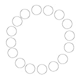 Mobestech 100 Stück Edelstahl Kronleuchter Verbindungsringe Doppelkreis Chromfarben für DIY Kristall Lampenanhänger Schmuckherstellung Zubehör Langlebig und Rostfrei