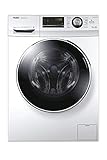 Haier HW80-B14636N Waschmaschine Frontlader / 8 kg / 1400 UpM/Direct Motion Motor (super leiser Direktantrieb) / Vollwasserschutz/ABT, Weiß