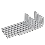 vidaXL Inbusschlüssel 12 pcs Silber 32 x 86 mm Stahl, Werkstatt, L-Form, Strapazierfähiges Design für effiziente Raumnutzung, Ideal für Büros, Haushalte und kollaborative Umgebungen