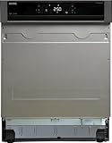 VESTEL DWI 8402 DX WIFI teilintegrierbarer Geschirrspüler, 60 cm breit, 14 Maßgedecke mit Besteckschublade, 8 Programme,WiFi, AquaStop, Dark Inox