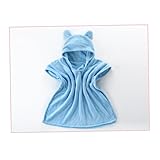 RORPOIR Mikrofaser Kapuzenbadetuch Für Babys Und Kleinkinder Super Saugfähig Ozeanblau Ideales Zur Babyparty Für Jungen Und ädchen