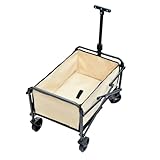 Outdoor-Wagen Outdoor-Camp-Wagen 5-Zoll-Camp-Wagen Kinder-Camper-Aufbewahrungswagen Klappwagen Outdoor-Picknick-Campingwagen Campingwagen(White)