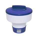 HAF® Pool Dosierschwimmer/Dosierer für 200g Chlor & Brom Tabletten I Optimale Poolpflege durch regulierbare Dosieröffnung in 4 Stufen je nach Dosiermenge I Chlorschwimmer für Schwimmbad & Whirlpool