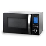 Innoliving INN-862S Mikrowellenherd, 23 Liter, 800 W mit Grill, 5 Leistungsstufen, Auftaufunktion, Timer 60 Minuten, elegantes Design aus Stahl, perfekt zum Aufwärmen, Backen und Auftauen