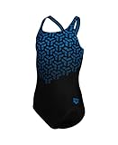 Arena Mädchen Girl's Kikko V Pro Back One Piece Swimsuit, Black-Blue China, 164 EU