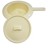 FabaCare Bettpfanne, Stechbecken, Stechpfanne, Toilettentopf, Zimmertopf, Mobile Toilette, Mobiles WC, Nachttopf, Töpfchen, Medizinische Pflege-Bettpfanne für Erwachsene aus Kunststoff