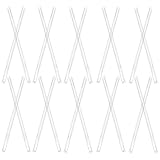 HOUDERCO 20 Stück Transparente LED Leuchtstoffröhren Schutzrohre aus Kunststoff Austauschbar Wetterfest für Outdoor Lichterketten und Meteor Lampen 12mm Ø X 20cm Geeignet für Gartenpartys