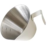Alipis Espressotasse kaffeezubehör coffee accessories espresso cups Teetasse mit Teesieb und Deckel kaffee messbecher Expresssteuer behälter Espressokanne Messhalter Rostfreier Stahl Weiß