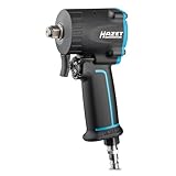Hazet Druckluft-Schlagschrauber 9012M-1 I extra kurz - nur 80 mm, Max. Lösemoment: 1200 Nm, Vierkant 12,5 mm (1/2 Zoll), Betriebsdruck: 6,3 Bar I kompakte Bauweise für Arbeiten in beengten Räumen