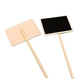 HAPINARY 10St Mini-Holztafel bastelmaterial für kinder bastelzeug für kinder Kreidetafel malboard tavlit schwartenbrett Hochzeitstafel ovale tafel mini Mini-Tafel Bambus Black