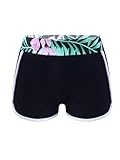 TTAO Schwimmbekleidung Mädchen Badehose Kinder Badeshorts Shorts UV-Schutz Schwimmhose Yoga Tanz Sport Kurze Hosen Lilie 146-152